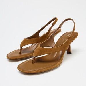 ZARA Suede Straps Sandal